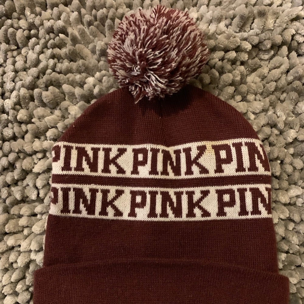 Burgundy LOVE PINK HAT